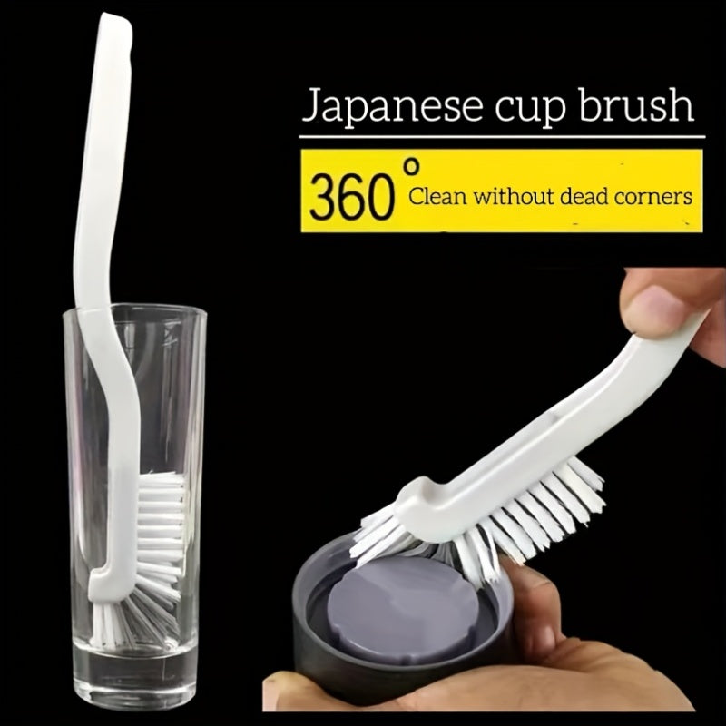 5pcs Japanese 360° Cleaning Brushes - Suitable for Lobsters, Abalone, Kitchen Juicers, Soy Milk Machines, Blenders, Glass Cups, Pot Bottoms, Tea Cups, Milk Cups, Sink Grooves, And Other Multifunctional Cleaning Tools