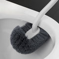 Ergonomically Designed Toilet Brush with a Long Handle And C-Shaped Head - Ideal for Thorough Cleaning, Easy to Carry, Reusable, Does Not Require, Perfect for Bathrooms And Tight Spaces - Effectively Cleans Corners, Hygienic And Compact Design