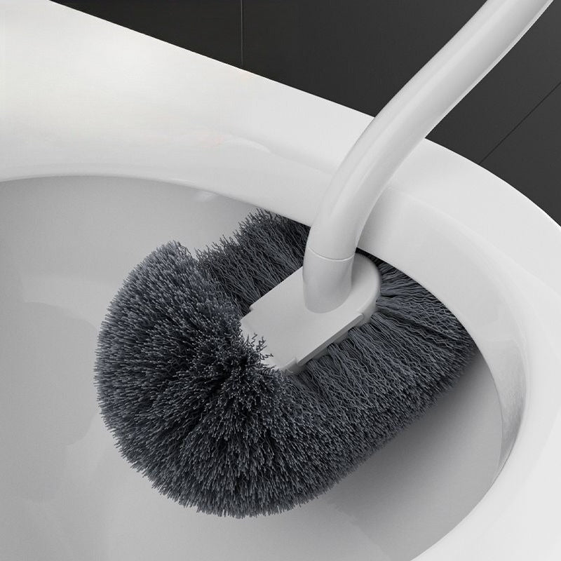 Ergonomically Designed Toilet Brush with a Long Handle And C-Shaped Head - Ideal for Thorough Cleaning, Easy to Carry, Reusable, Does Not Require, Perfect for Bathrooms And Tight Spaces - Effectively Cleans Corners, Hygienic And Compact Design