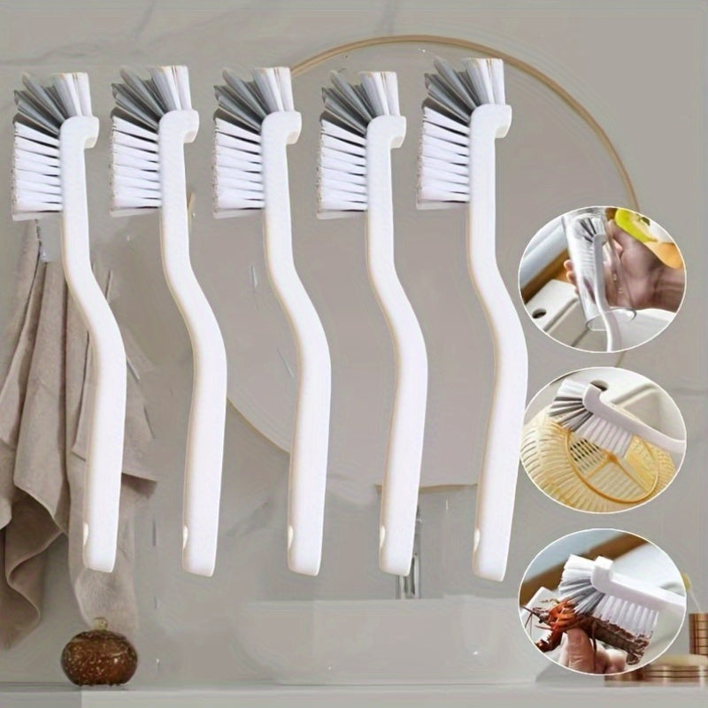 5pcs Japanese 360° Cleaning Brushes - Suitable for Lobsters, Abalone, Kitchen Juicers, Soy Milk Machines, Blenders, Glass Cups, Pot Bottoms, Tea Cups, Milk Cups, Sink Grooves, And Other Multifunctional Cleaning Tools