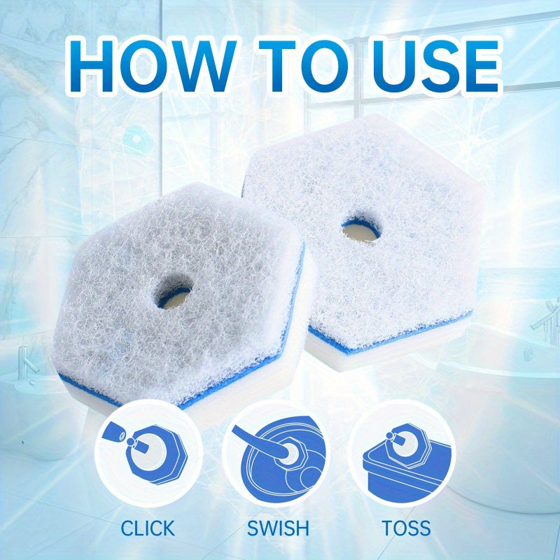 20pcs Disposable Toilet Cleaning Bowl Refills Compatible with Different Wands