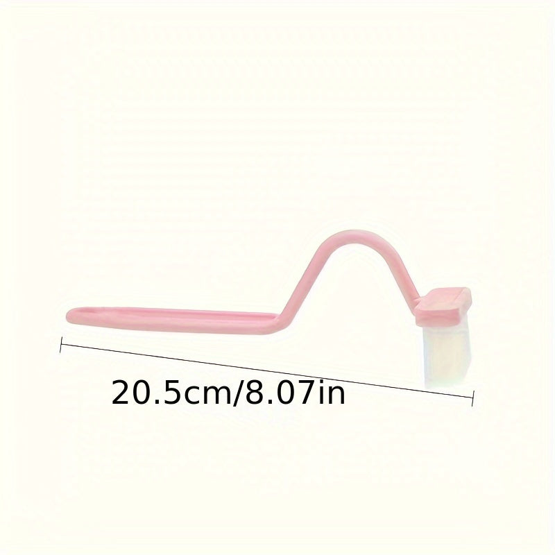 2pcs Random Color V-Shaped Toilet Brush Set - Small Angle Cleaning Brush, Household Bathroom Essential, Wall-Mounted, Manual Power, for Toilet Cleaning