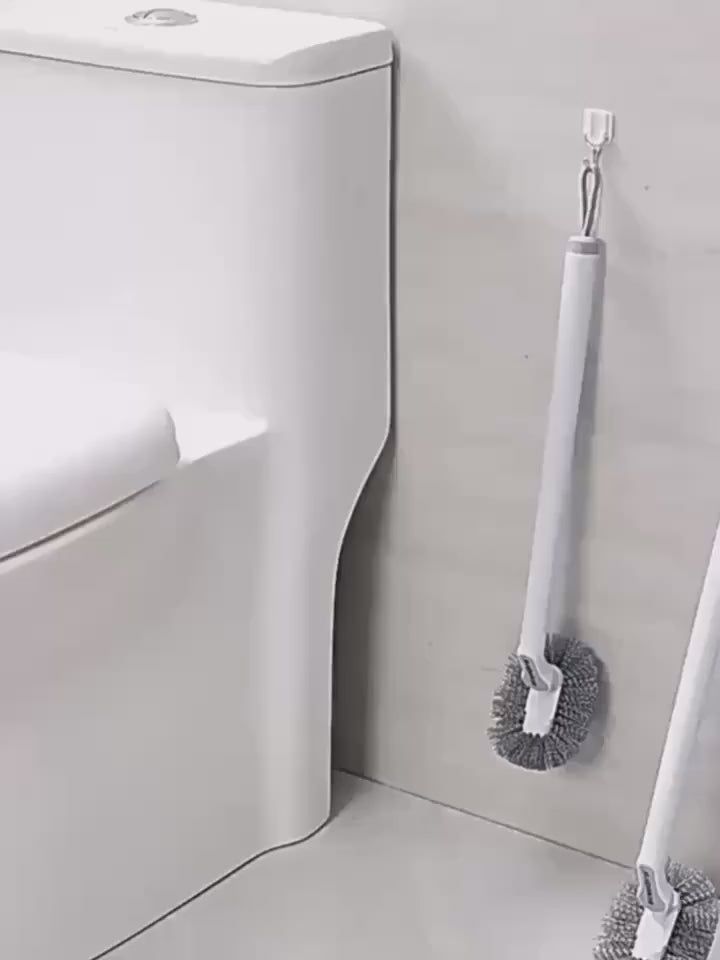 Ergonomically Designed Toilet Brush with a Long Handle And C-Shaped Head - Ideal for Thorough Cleaning, Easy to Carry, Reusable, Does Not Require, Perfect for Bathrooms And Tight Spaces - Effectively Cleans Corners, Hygienic And Compact Design